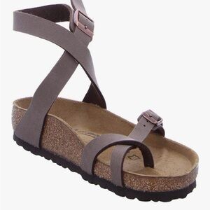 Women's Yara Birkenstock strappy sandals in nubuck. New condition.